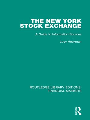 cover image of The New York Stock Exchange